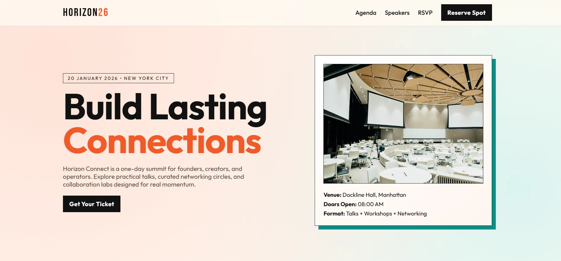 Modern Networking Summit Event Website