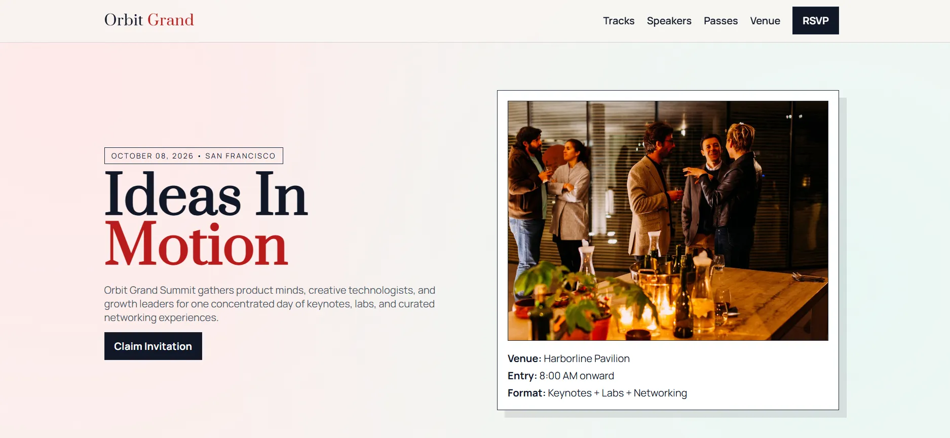 Premium Business Conference Event Website