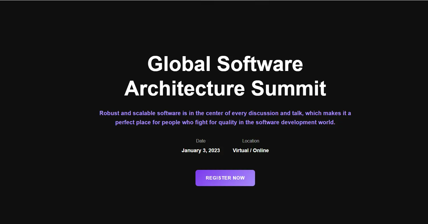 Modern Tech Conference Event