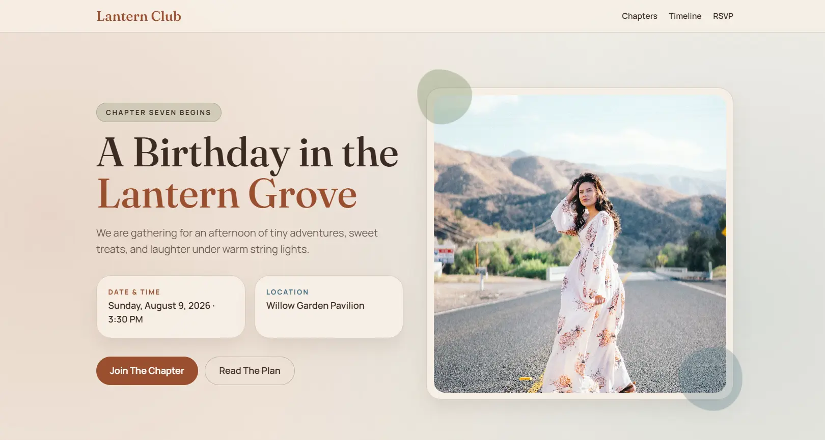 Storybook Birthday Invitation Website